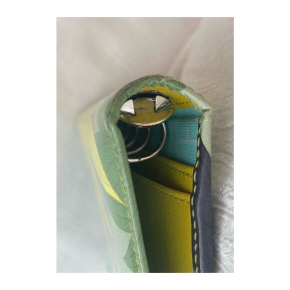 Emilio Pucci Green Floral Leather Agenda/Wallet/Notepad (COA) - Picture 13 of 14